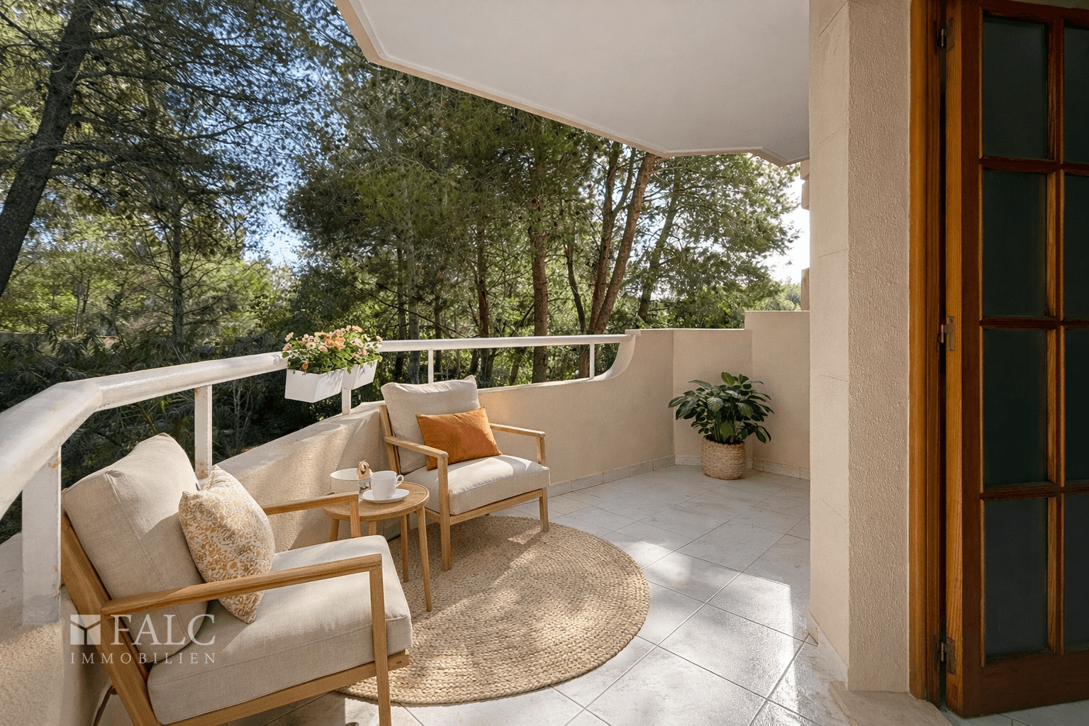 Balkon Wohzimmer - virtual Staging